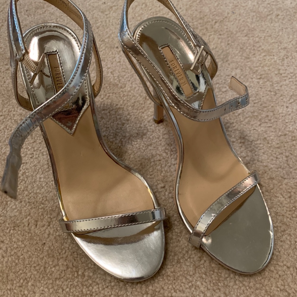 Silver heels